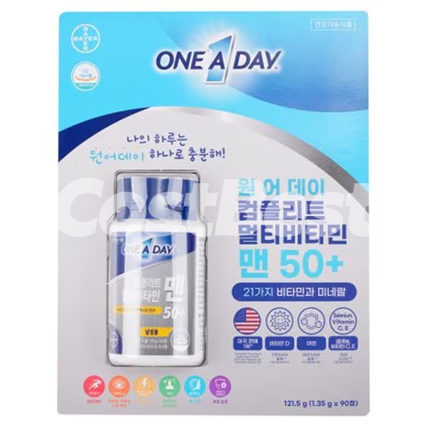 바이엘 원어데이 멀티비타민 맨50+90정